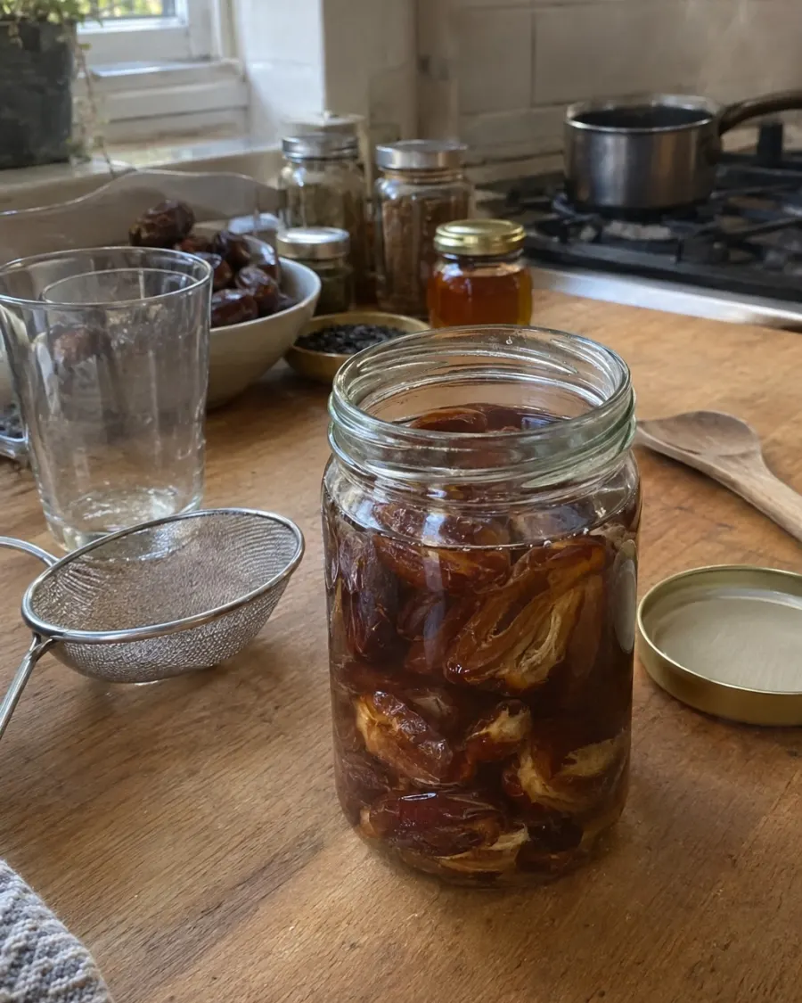 Date-soak water left overnight